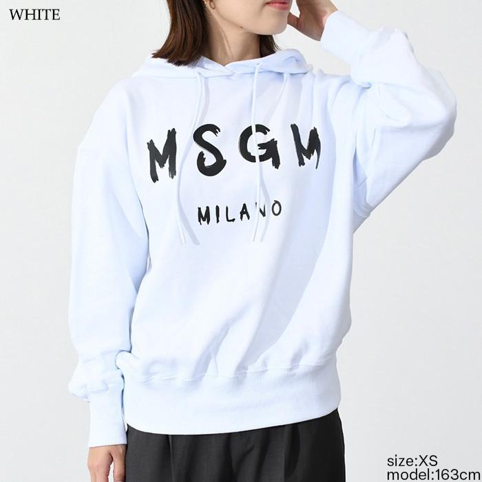 MSGM（エムエスジーエム） パーカー フーディ ロゴ プリント 