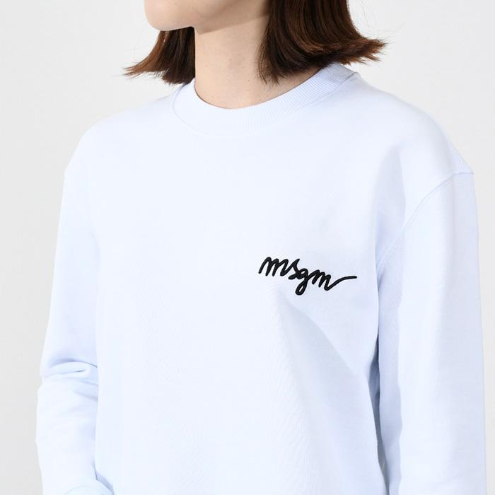 MSGM エムエスジーエム スウェット トレーナー トップス 刺しゅう ロゴ 