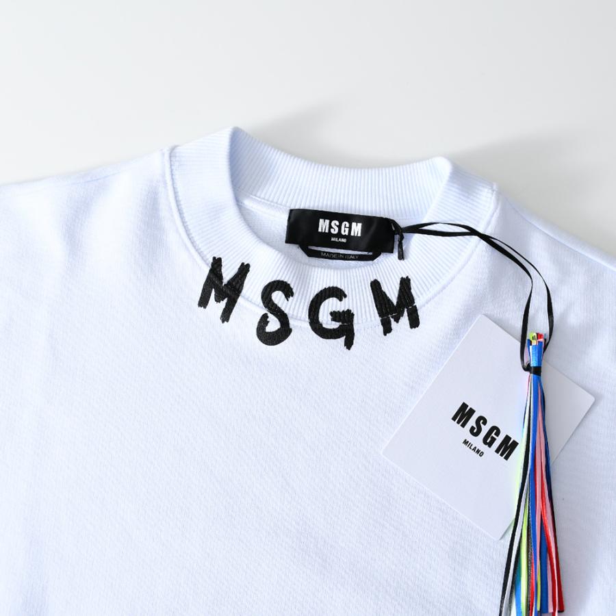 MSGM エムエスジーエム スウェット ロゴ メンズ ネック トレーナー