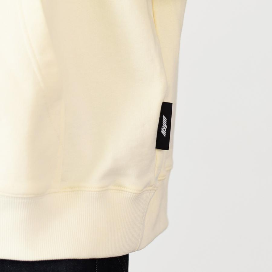 chamama　MSGM ユニセックス パーカー スウェット ベージュXS MSGM（エムエスジーエム） パーカー ロゴフーディー 3340 MM602 メンズ