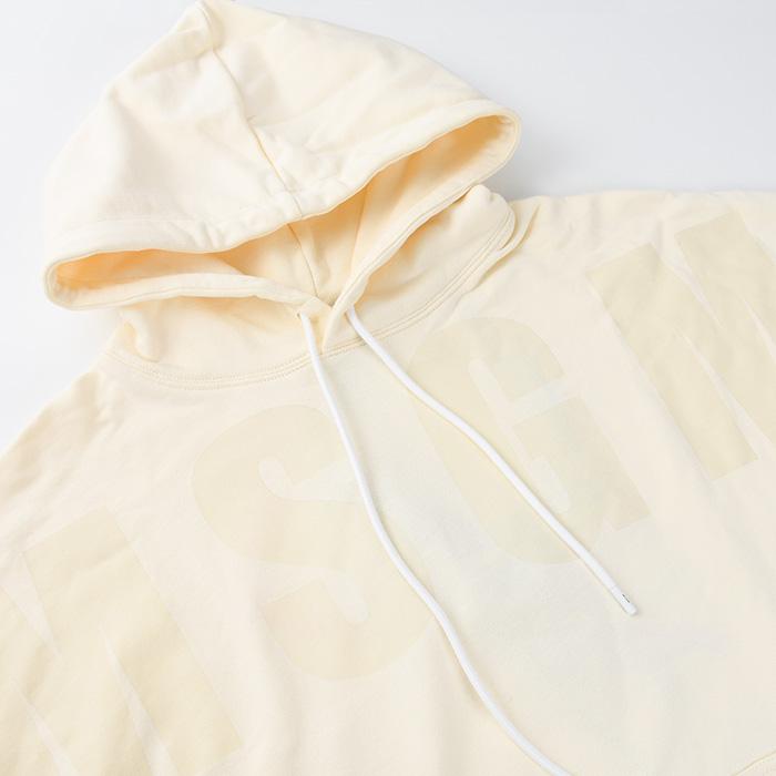 エムエスジーエム MSGM パーカー 衣料品 トップス コットン メンズ ベージュ系 3340MM515 【中古】 MSGM（エムエスジーエム） パーカー ロゴフーディー 3340 MM602 メンズ