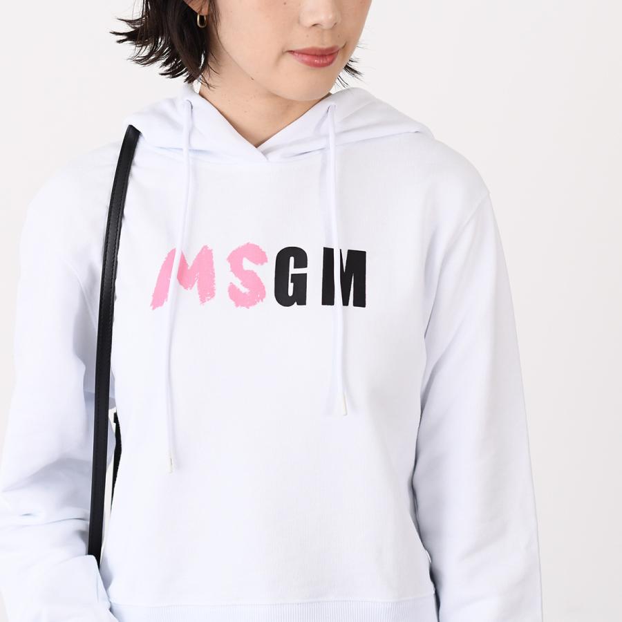 MSGM（エムエスジーエム） パーカー ロゴ プリント フーディー 3341 