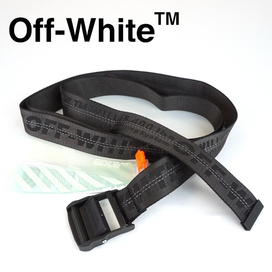 OFF-WHITE - 在庫処分 OFF-WHITE オフホワイト BELT ブラックベルト ベルト 【破格値下げ】