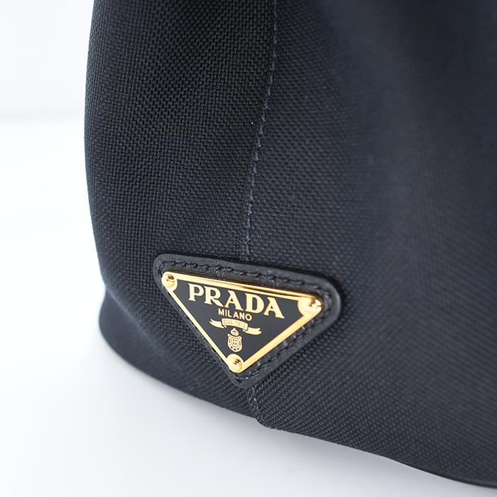 PRADA（プラダ） バッグ ロゴ ジャカード キャンバス ＆ レザー