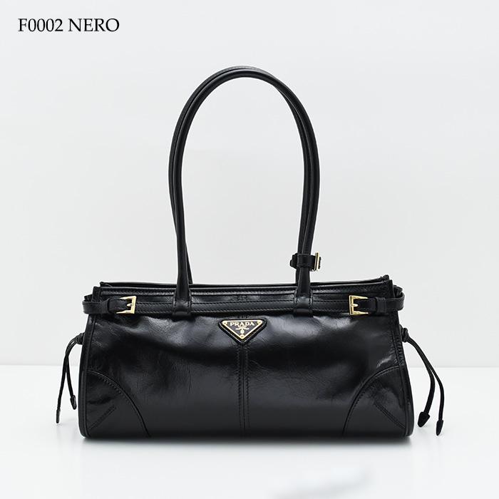 ほぼ新品　PRADA プラダ ボニー ミディアム レザー ハンドバッグ ブルー プラダ ボニー ミディアム レザー ハンドバッグ | PRADA