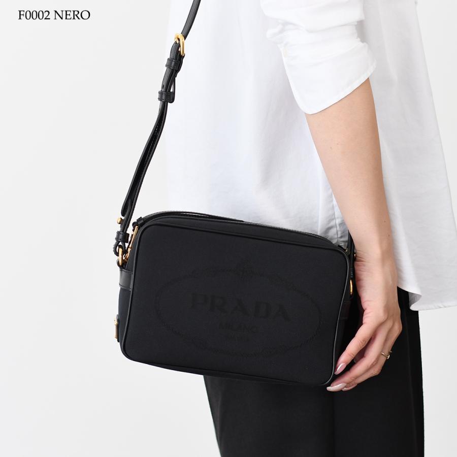 PRADA プラダ ロゴ ジャガード ナイロン カメラバッグ 1BH089