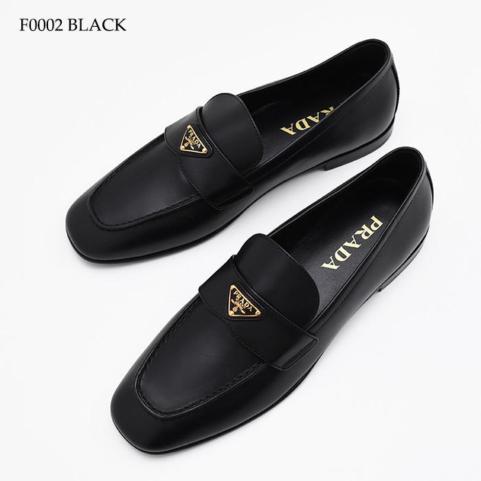 PRADA（プラダ） シューズ トライアングルロゴ レザーローファー