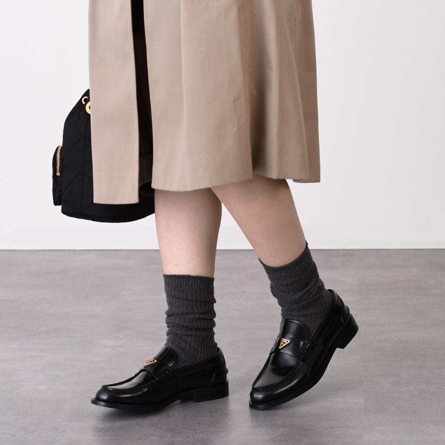 PRADA プラダ シューズ 靴 ブラッシュド レザー ローファー 1D813N 055