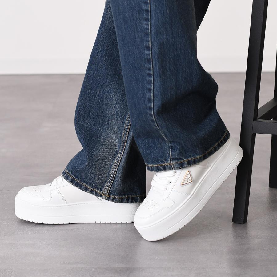 正規品PRADA ダウンタウン　ボールドレザースニーカー サイズ40 PRADA（プラダ） シューズ 靴 ダウンタウン Downtown ボールド レザー