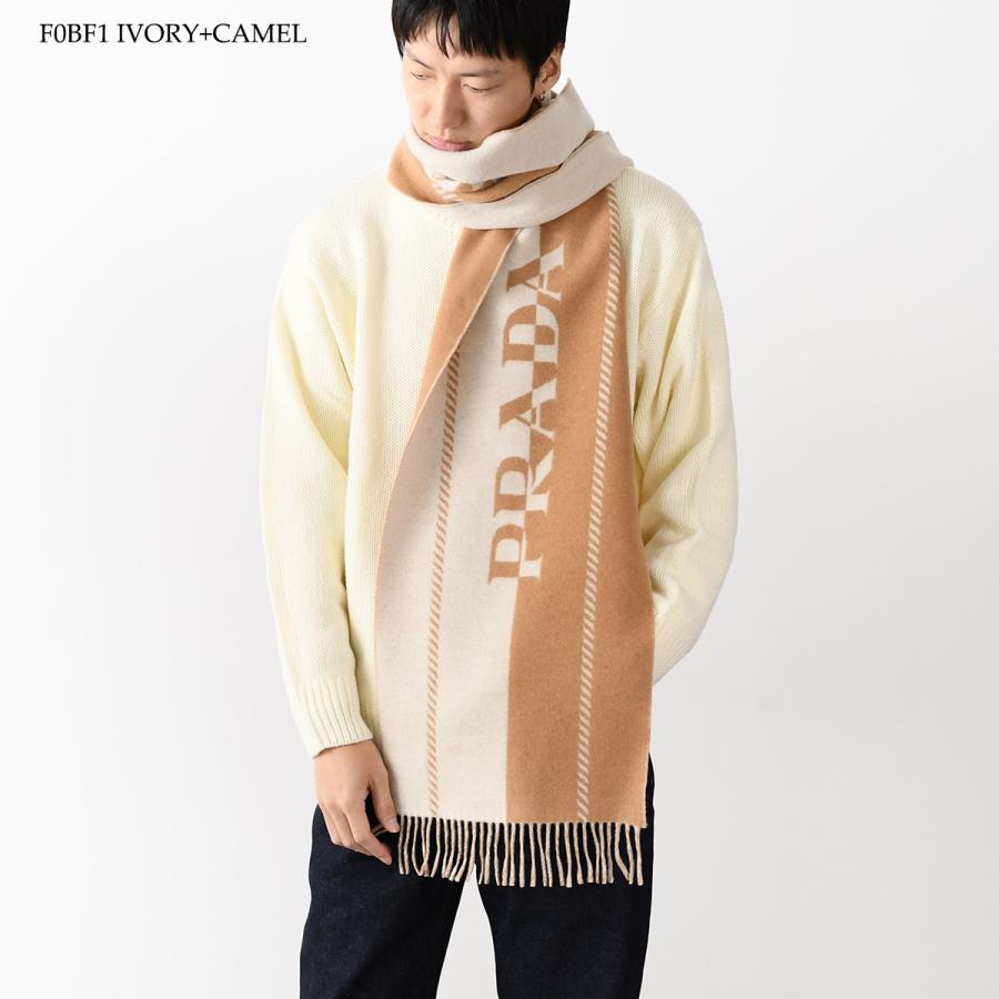PRADA（プラダ） マフラー ジャカードロゴ入り スモール ウール