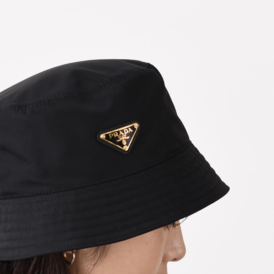 PRADA プラダ バケットハット 帽子 Re Nylon 1HC137 2DMI ロゴ