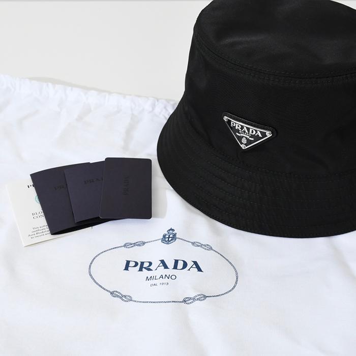 PRADA プラダ バケットハット 帽子 Re Nylon 1HC137 2DMI ロゴ