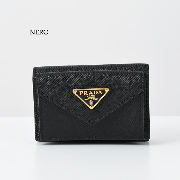 PRADA プラダ 財布 ミニ財布 コンパクト財布 1MH021 QHH レディース レザー 赤 ブラック ギフト 人気 おすすめ ギフト｜selectshopfelice｜03