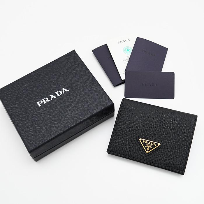 プラダ　PRADA 長財布　サフィアーノ　レザー　トライアングル PRADA プラダ 長財布 財布 レディース サフィアーノ