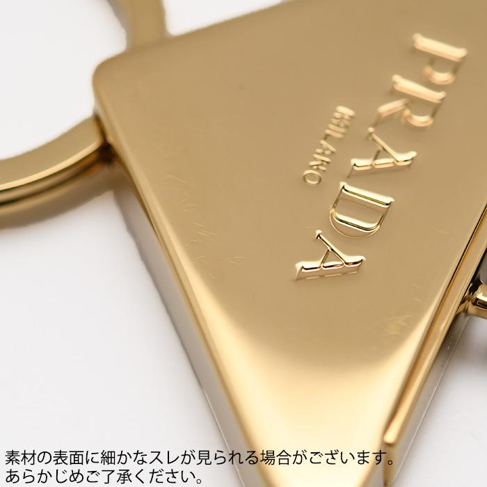 PRADA（プラダ） キーチャーム キーホルダー レザー×メタル キーリング