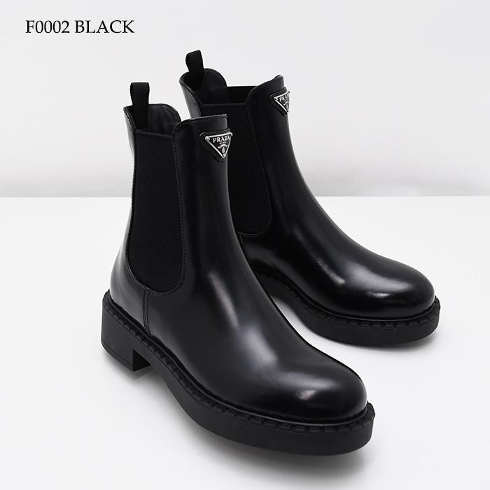 プラダ PRADA チョコレート ブラッシュドカーフ チェルシーブーツ org.jpg