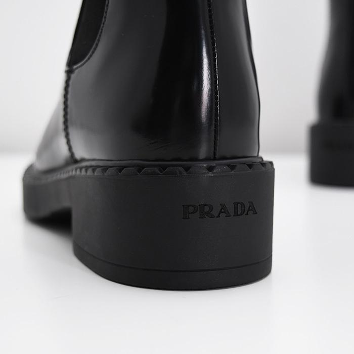 PRADA（プラダ） ブーツ ブラッシュドカーフ チェルシーブーツ 1T703N