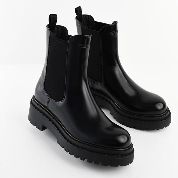 PRADA プラダ ブーツ シューズ レザー チェルシーブーツ 1T744N