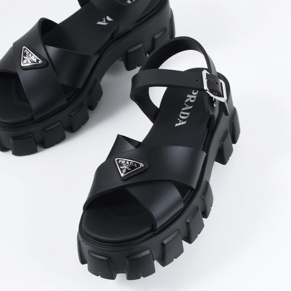 PRADA プラダ モノリス ラバー サンダル シューズ 1X382N 3LKK 