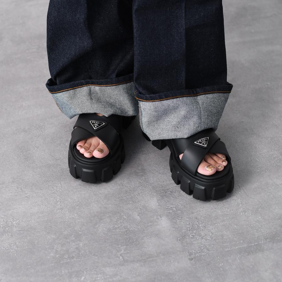 PRADA プラダ モノリス ラバー サンダル シューズ 1X382N 3LKK PRADA プラダ モノリス ラバー サンダル シューズ 1X382N 3LKK