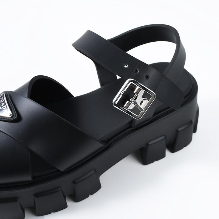 PRADA プラダ モノリス ラバー サンダル シューズ 1X382N 3LKK PRADA プラダ モノリス ラバー サンダル シューズ 1X382N 3LKK