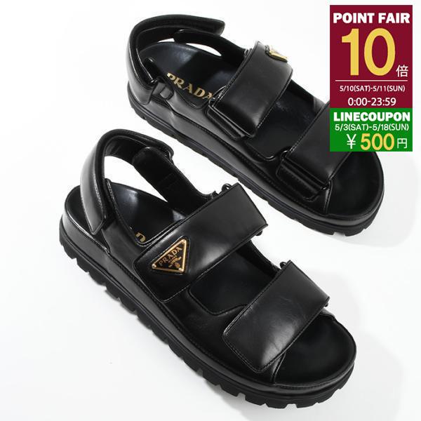 PRADA プラダ サンダル フラットサンダル 1X416N038 ナッパ PRADA プラダ サンダル フラットサンダル 1X416N038 ナッパ