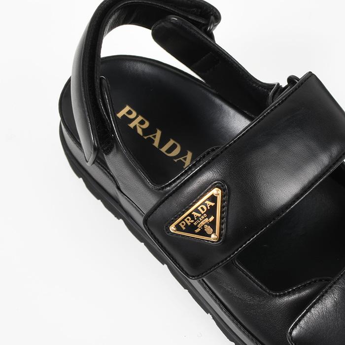 PRADA プラダ サンダル フラットサンダル 1X416N038 ナッパ PRADA プラダ サンダル フラットサンダル 1X416N038 ナッパ