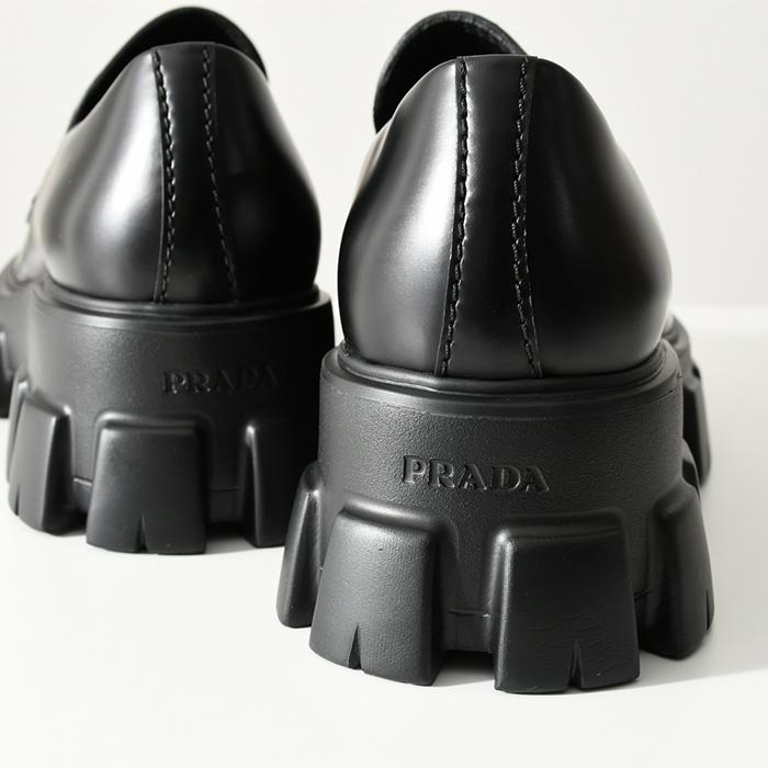 PRADA プラダ ローファー シューズ 2DE129 B4L 靴 NERO ブラック 黒 エナメル ロゴ モノリスブラッシュドローファー メンズ 男性 ギフト｜selectshopfelice｜05