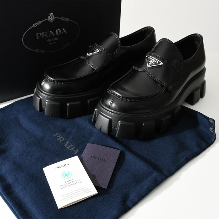 PRADA プラダ ローファー シューズ 2DE129 B4L 靴 NERO ブラック 黒 エナメル ロゴ モノリスブラッシュドローファー メンズ 男性 ギフト｜selectshopfelice｜07