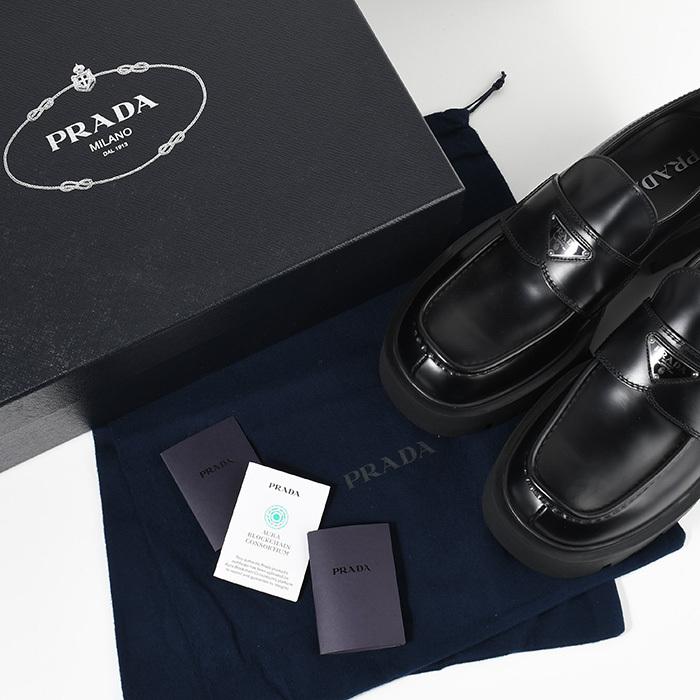 PRADA プラダ シューズ 靴 ローファー ブラッシュドレザー PRADA プラダ シューズ 靴 ローファー ブラッシュドレザー