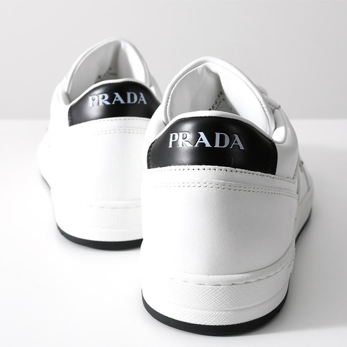 PRADA プラダ スニーカー シューズ ダウンタウン レザー 2EE364 3LJ6 メンズ WHITE ホワイト 白 BLACK ブラック 黒 人気 おすすめ ギフト｜selectshopfelice｜04