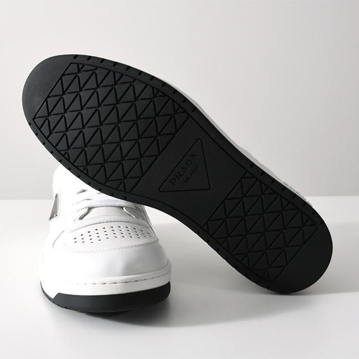 極美品✨PRADAプラダ　ダウンタウン　レザー　スニーカー　37 ブラック PRADA プラダ Downtown ダウンタウン レザー スニーカー (PRADA