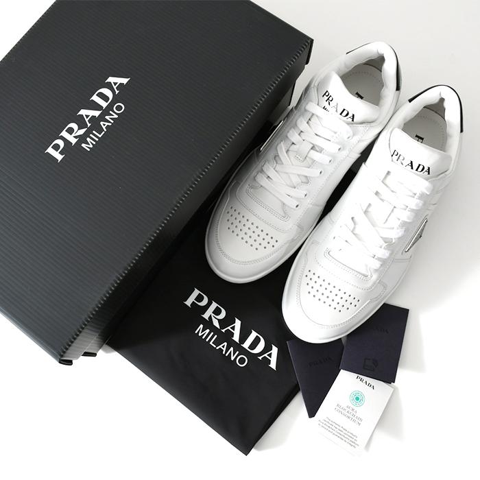 PRADA プラダ スニーカー シューズ ダウンタウン レザー 2EE364 3LJ6 メンズ WHITE ホワイト 白 BLACK ブラック 黒 人気 おすすめ ギフト｜selectshopfelice｜06