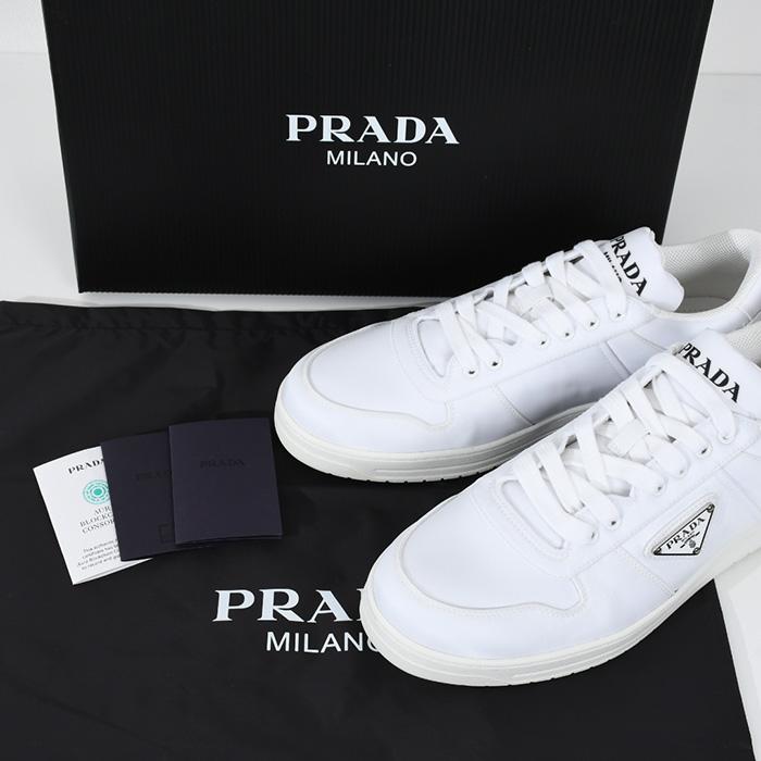 PRADA プラダ スニーカー ナイロン 白系 厚底 23cm PRADA プラダ スニーカー