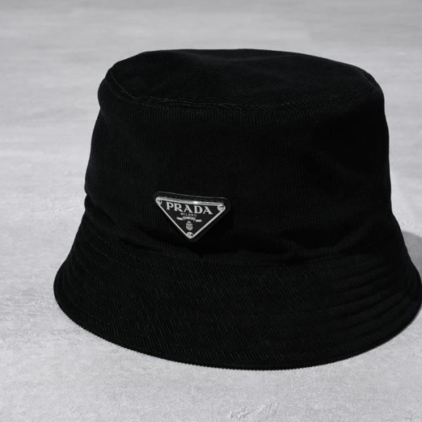 PRADA（プラダ） 帽子 ハット コーデュロイ バケットハット 2HC1371JHC