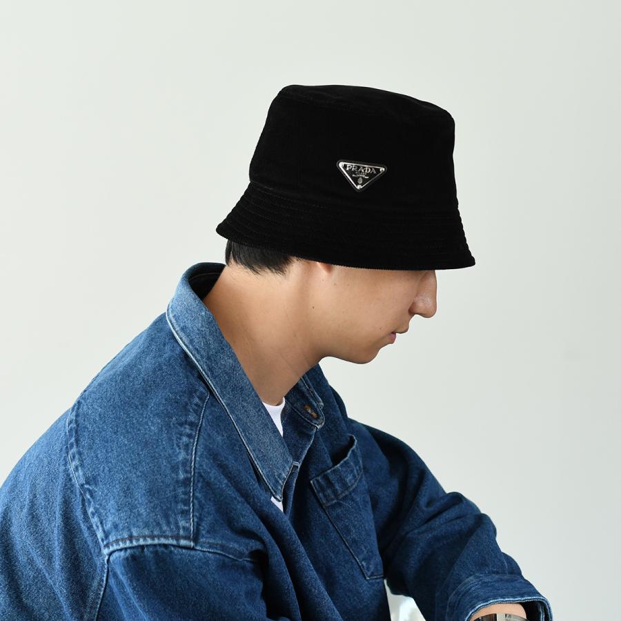 PRADA プラダ 帽子 ハット コーデュロイ バケットハット PRADA プラダ 帽子 ハット コーデュロイ バケットハット
