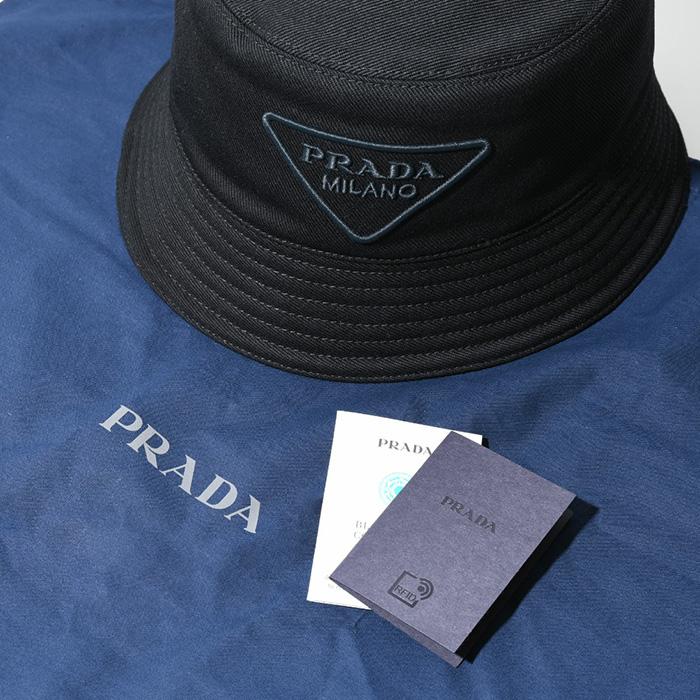 PRADA プラダ バケットハット 帽子 ドリル バケットHAT 2HC137 2FMB