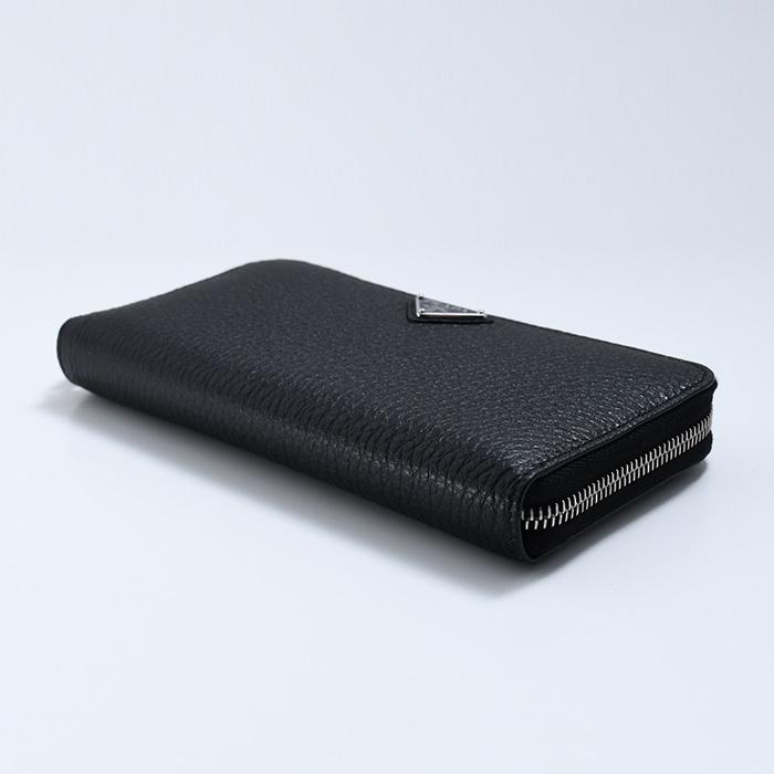 【値下げ】正規品 中古品 プラダ 長財布 三角ロゴ レザー 黒 2ML317 楽天市場】PRADA プラダ 2ML317 ロゴ ラウンドファスナー 財布