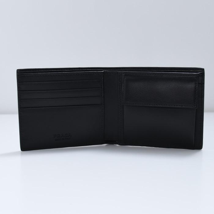 PRADA コインパース付き二つ折り財布 ブラック 楽天市場】PRADA プラダ レディース小銭入れ付き二つ折り財布