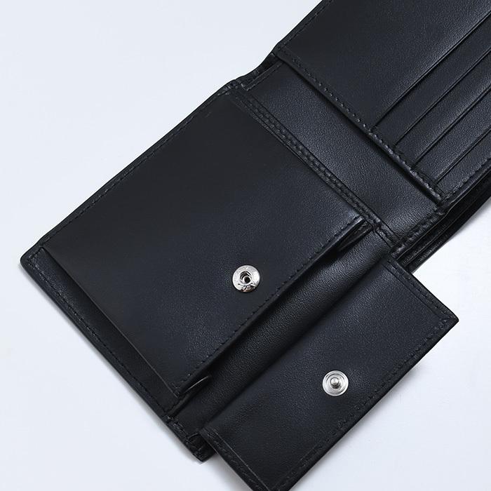 PRADA コインパース付き二つ折り財布 ブラック 使いやすい〈PRADA〉コインパース付きRe-Nylon ウォレット