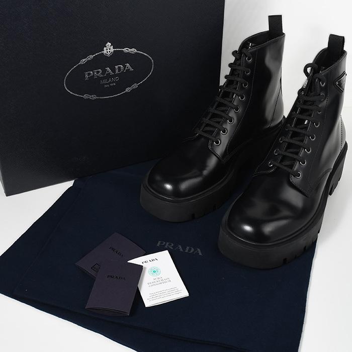 PRADA プラダ ブーツ シューズ 2TG242B4L ブラッシュドレザー