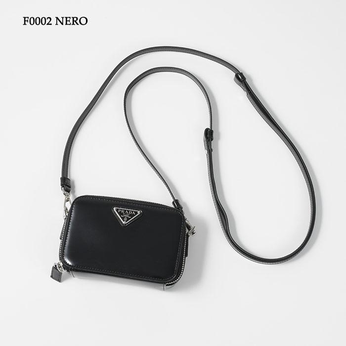 PRADA プラダ テスート ショルダーバッグ レザー ブラック　BT0521 PRADA（プラダ） バッグ ブラッシュレザー バッグ 2TT180 ZO6