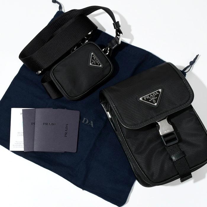 PRADA プラダ バッグ Re-Nylon×レザー ショルダーバッグ 2VD043