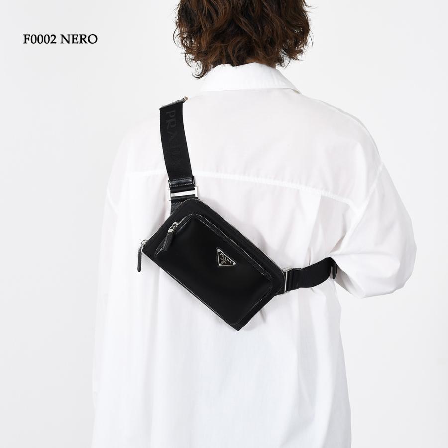 PRADA ブラック ショルダーバッグ PRADA プラダ ショルダーバッグ ブラック レザー 2VH078