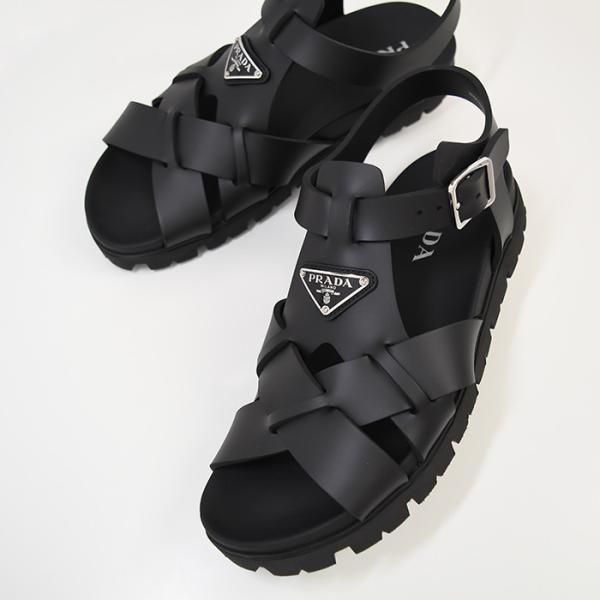PRADA（プラダ） サンダル 靴 シューズ ラバー クロスサンダル 2X3118