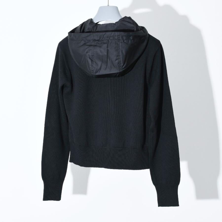 PRADA プラダ ナイロン+ニットブルゾン パーカー レディース ブルゾン