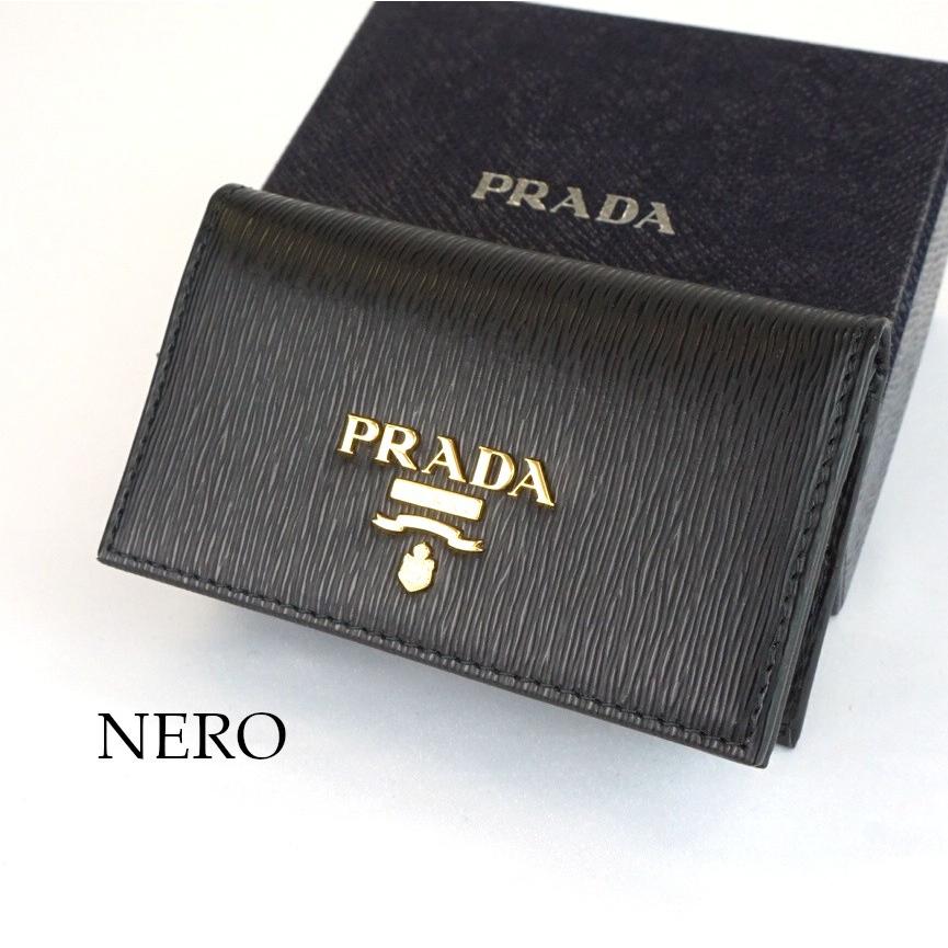 PRADA(プラダ) 名刺入れ VITELLO MOVE カードケース 1MC122 NERO 