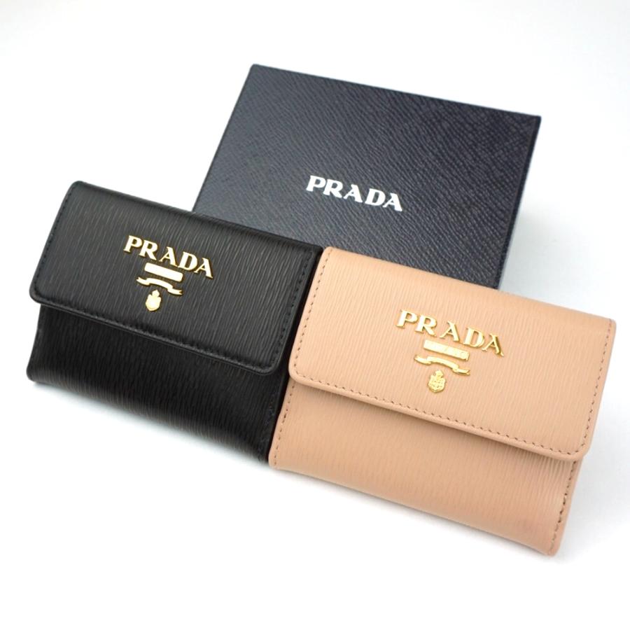 プラダ 財布 Prada ミニ財布 二つ折り カードケース コインケース ブラック Cipria Nero ベージュ Vitello Move 1mh350 折り畳み コンパクト プレゼント ギフト Prada 1mh350 セレクトショップ Felice Yahoo 店 通販 Yahoo ショッピング