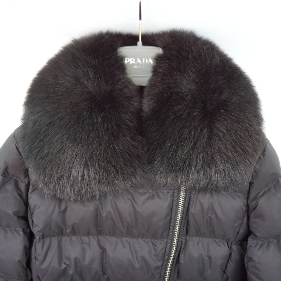 プラダ Prada ダウンジャケット ファー付き コート レディース Nero ブラック 黒 アウター Prada 29x510 セレクトショップ Felice Yahoo 店 通販 Yahoo ショッピング
