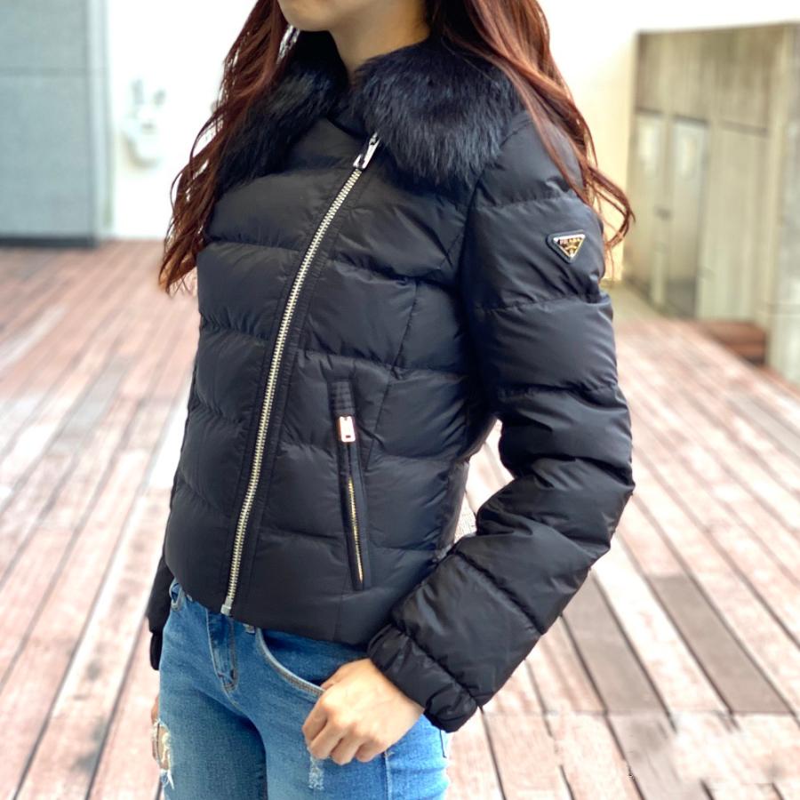 P3倍 Prada プラダ ファーアウター ダウンジャケット アウター ショート丈 コート レディース Nero ブラック 黒 29y510 Prada 29y510 セレクトショップ Felice Yahoo 店 通販 Yahoo ショッピング